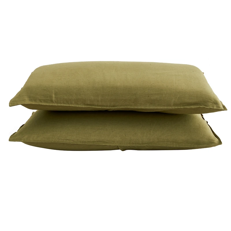 100% European Flax Linen Pillow Sham Set