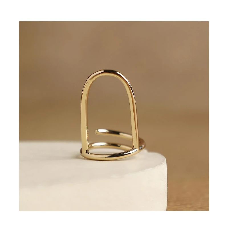 Sohi Women's Minimal Nail Ring