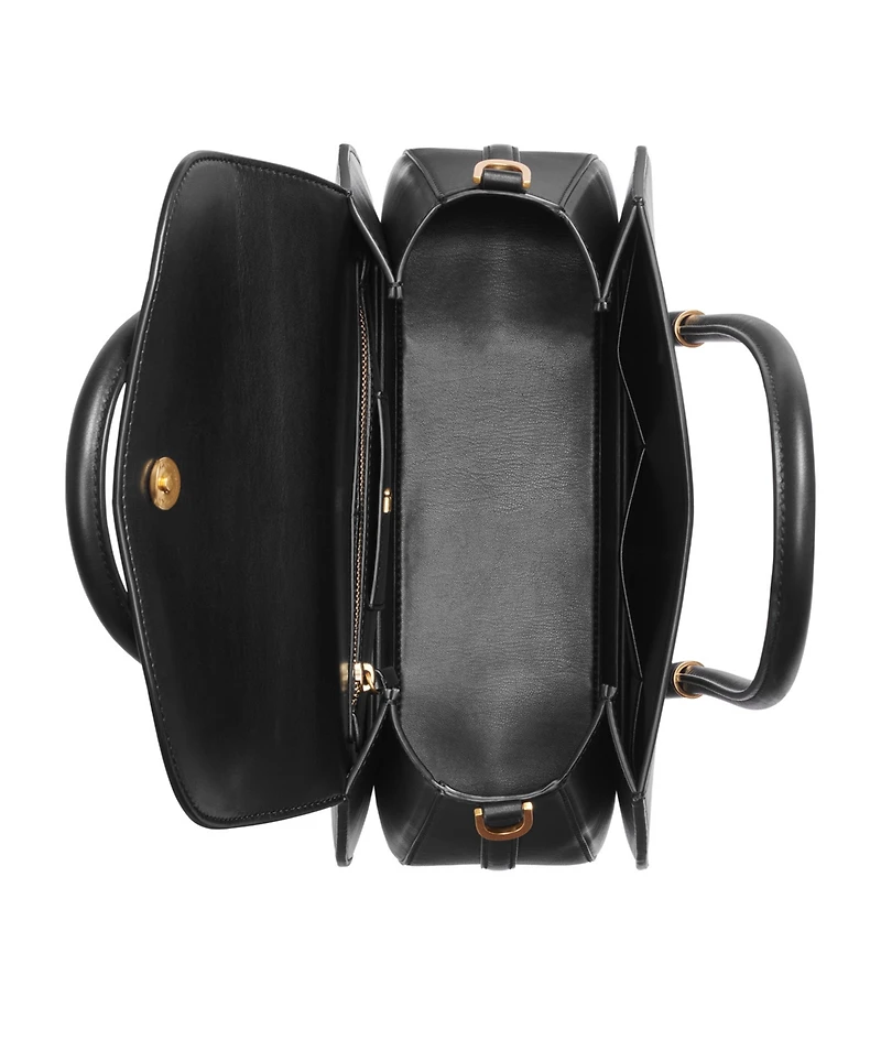 Donna Karan New York Bellerose Double Top Handle Leather Satchel