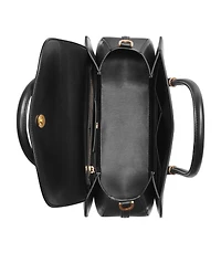 Donna Karan New York Bellerose Double Top Handle Leather Satchel