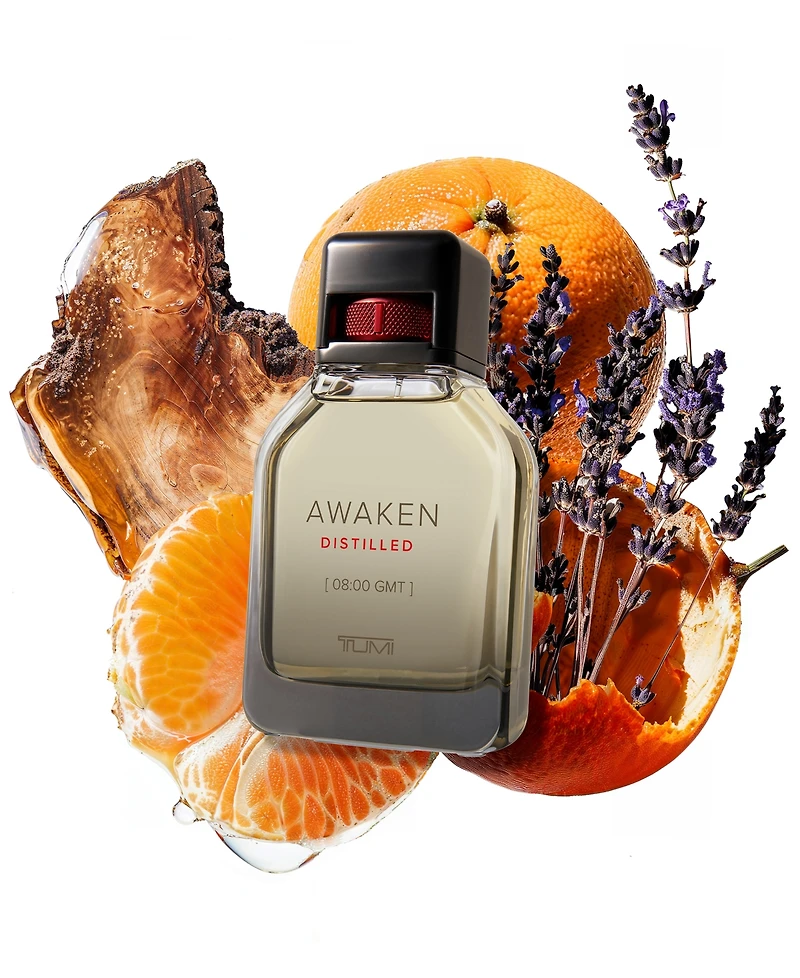 New! Tumi Men's Awaken Distilled [08:00 Gmt] Extrait de Parfum Spray, 3.4 oz.