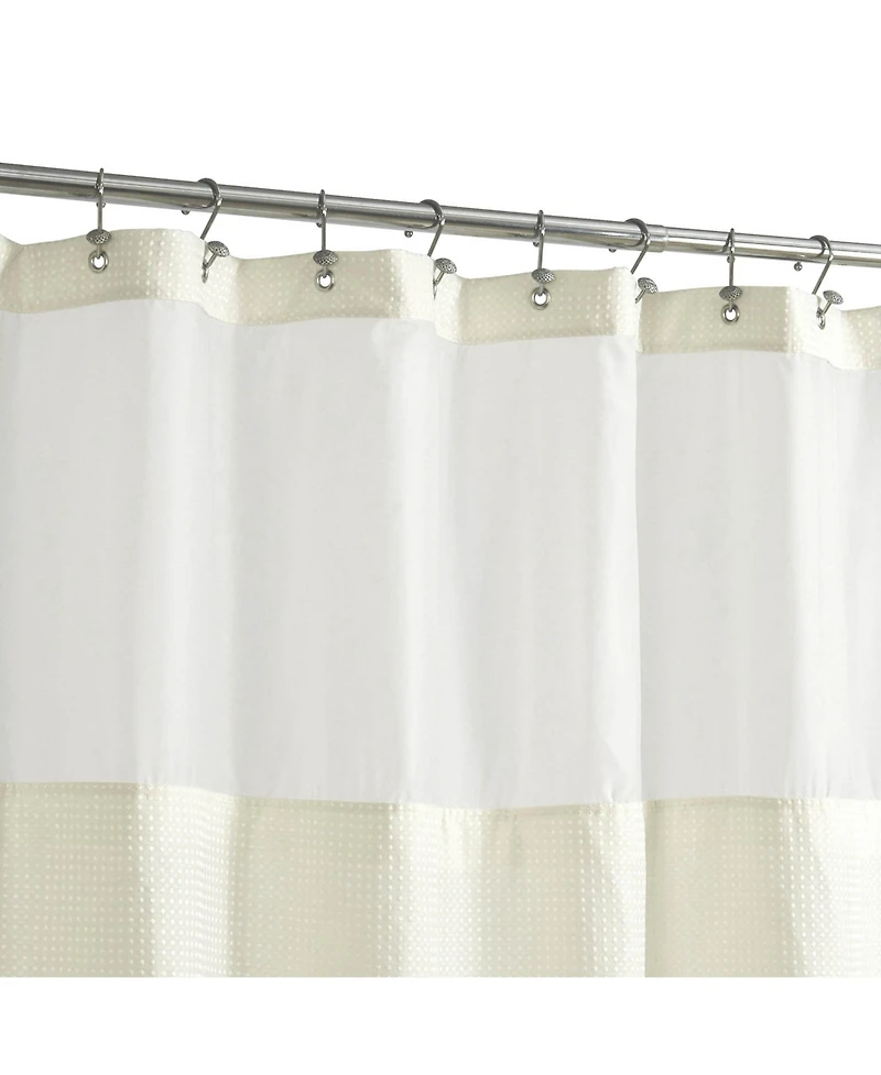 Awesome Home Textured Waffle Weave with Snap Liner and 12 Hooks