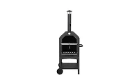 Outdoor Wood-Fired Pizza Oven – Portable Backyard Pizza Oven with Pizza Stone, Peel & Grill Rack