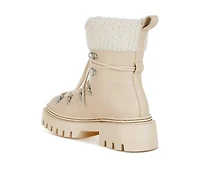Omul Fleece & Faux Leather Boots
