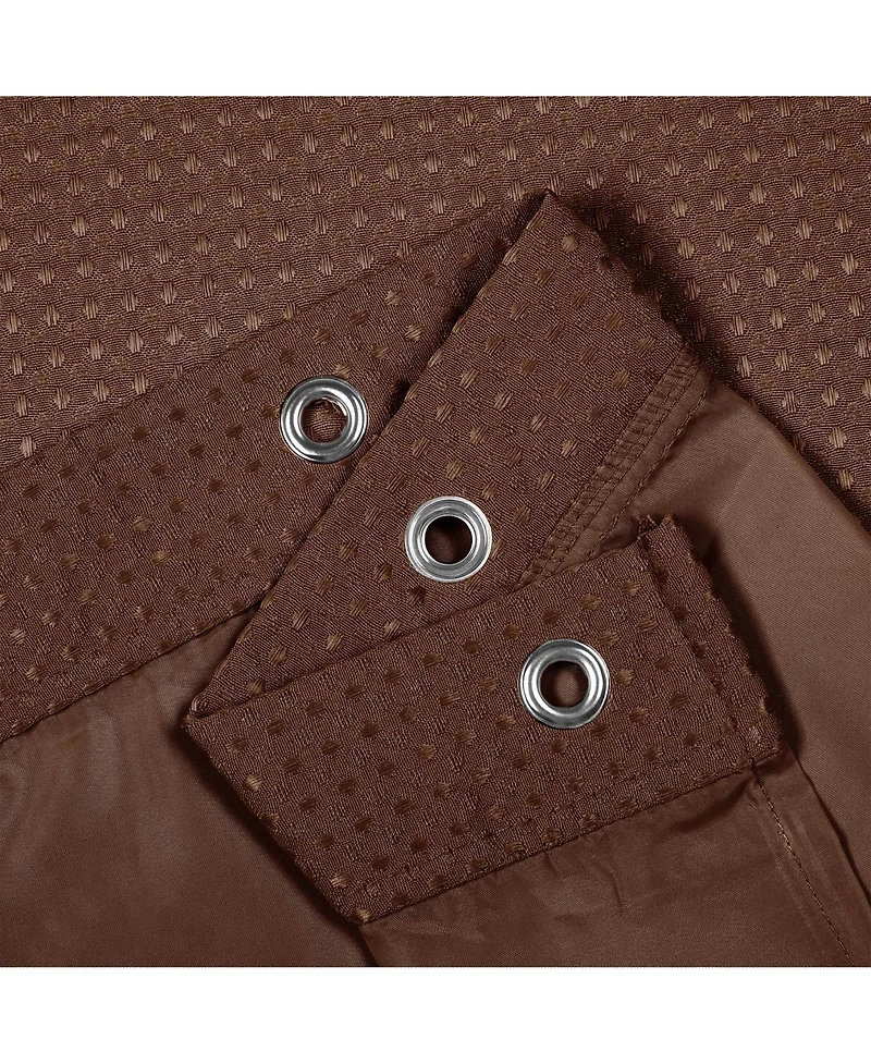 Awesome Home Textured Waffle Weave with Snap Liner and 12 Hooks, 71"X72"