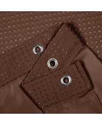 Awesome Home Textured Waffle Weave with Snap Liner and 12 Hooks, 71"X72"