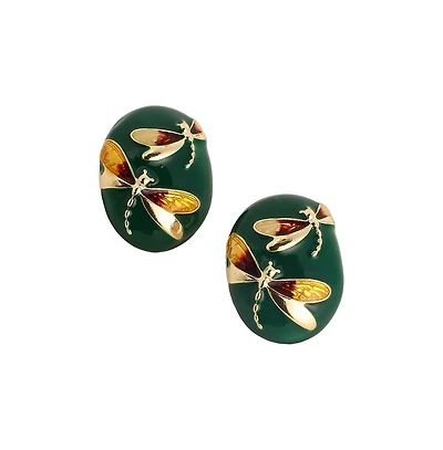 Sohi Women's The Dragonfly Stud Earrings