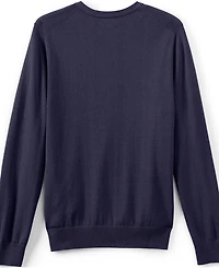 Lands' End Men's Unisex Cotton Modal Vneck Pullover Sweater