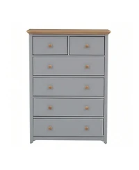 gaomon Wooden Chest With 6 Drawers Wood Rustic Tall Chset Storage Cabinet Dressers Organizer For Bedroom Hallway Living Room