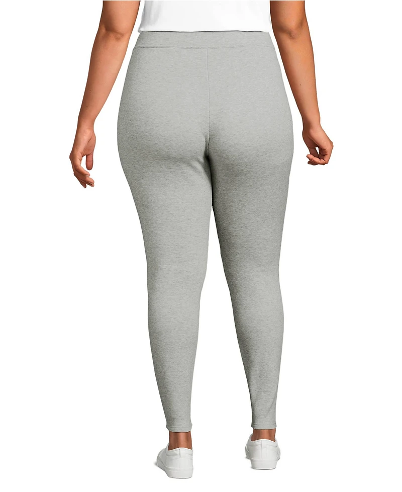 Lands' End Plus High Rise Serious Sweats Fleece Lined Pocket Leggings