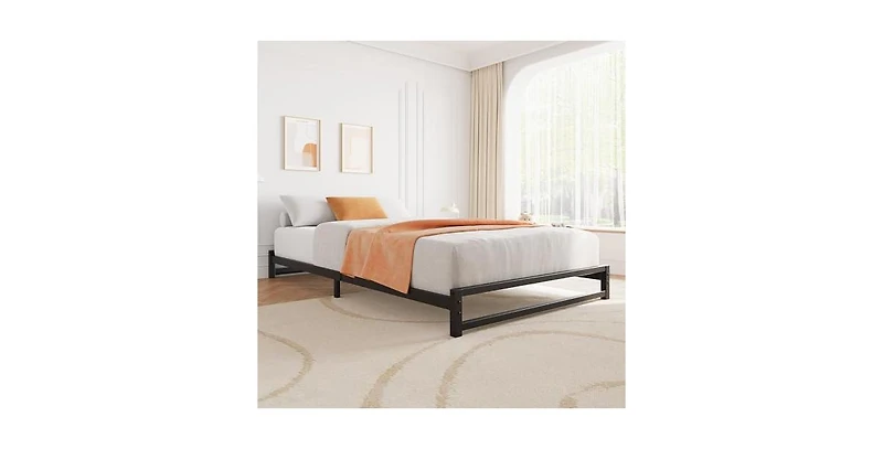 gaomon Twin Size Metal Platform Bed Frame with Steel Slat Support