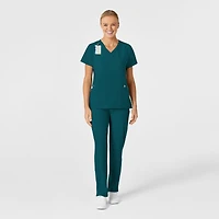 Wink Plus W123 Stylized V-Neck Scrub Top