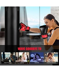 Hongge 56/63Lbs Filled Punching Bag Set with Boxing Gloves
