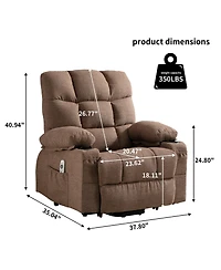 Boyel Living Power Lift Recliner Chair Recliners for Elderly with Heat and Massage Recliner Chair