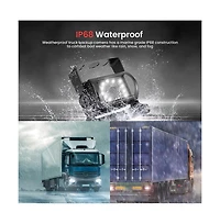 Pyle Backup Camera & Monitor System - 7" Lcd, Night Vision, Waterproof, for Trucks & Buses, Dual Dc 12-24V (PLCMTR71)