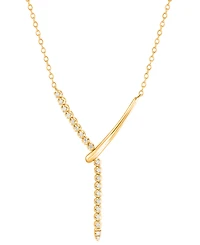 Diamond Vertical Line 18" Lariat Necklace (1/5 ct. t.w.) in 14k Gold