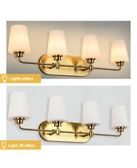 Flynama 4-Light Bathroom Vanity Light with Shade
