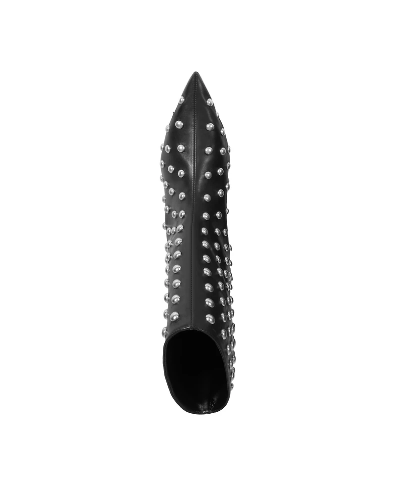 Schutz Women's Gail Stud Pointed Toe Booties