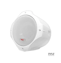 Pyle 8" Marine Wakeboard Tower Speakers - 300W Waterproof, Dual Bullet Style, White (PLMRW85