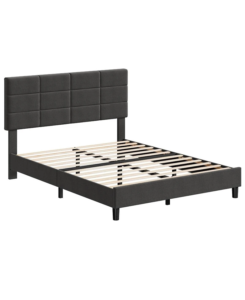 gaomon Full Size Bed Frame with Adjustable Headboard