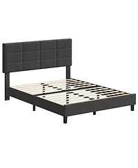 gaomon Full Size Bed Frame with Adjustable Headboard