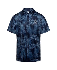 Columbia Men's Navy Dallas Cowboys Pfg Super Terminal Tackle Omni-Shade Polo