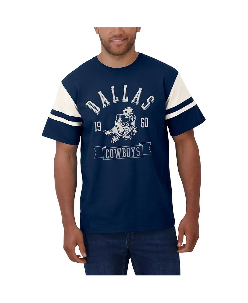 Fanatics Men's Navy Dallas Cowboys Throwback T-Shirt