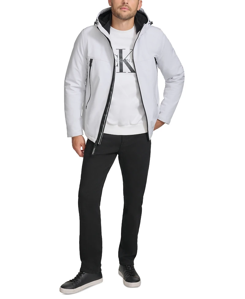 Calvin Klein Men's Sherpa Lined Infinite Stretch Soft Shell Jacket