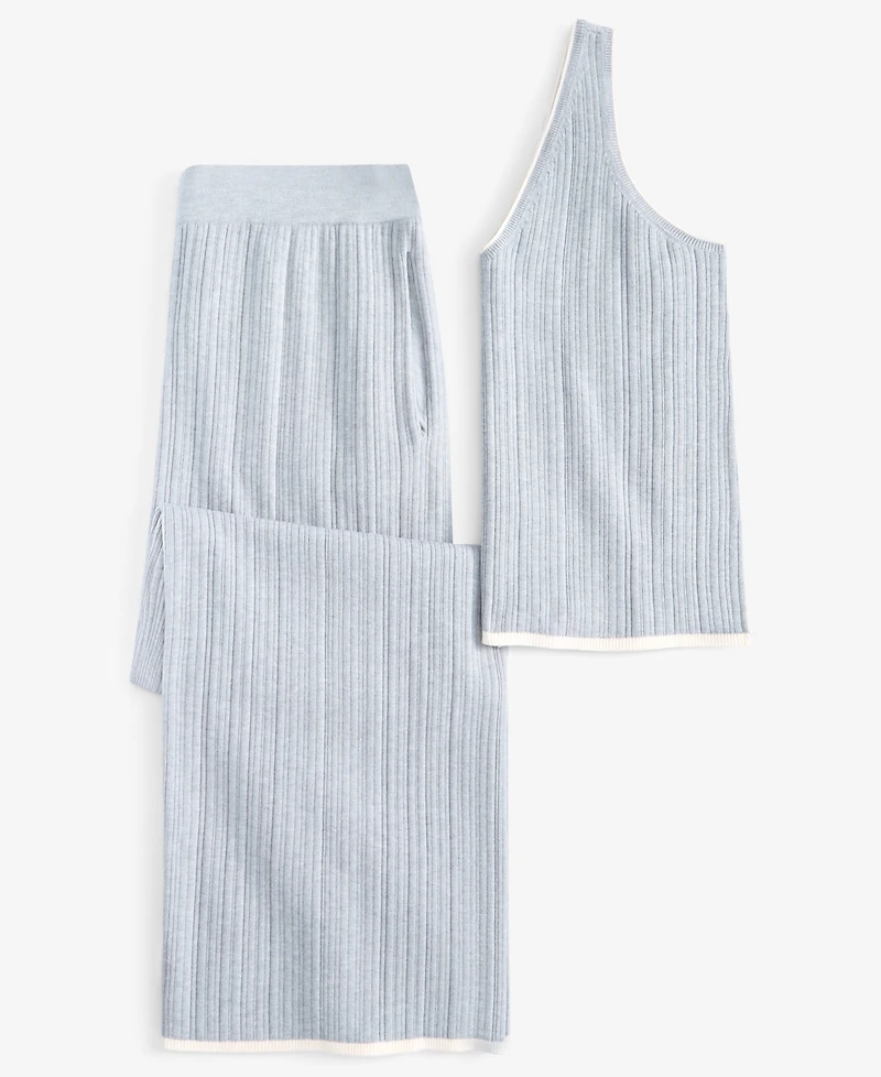 State of Day Women's Ribbed Loungewear Sweater Pajama Set Xs-3X, Exclusively at Macy's