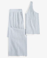 State of Day Women's Ribbed Loungewear Sweater Pajama Set Xs-3X, Exclusively at Macy's