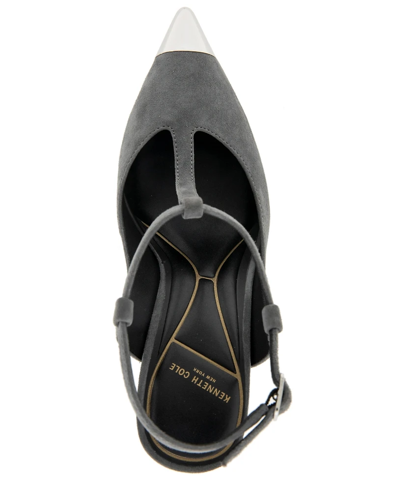 Kenneth Cole New York Women's Romi Cap Toe T-Strap Pumps