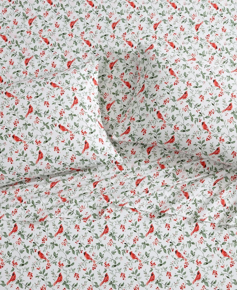 Laura Ashley Flannel 3 -Pc. Sheet Set, Twin