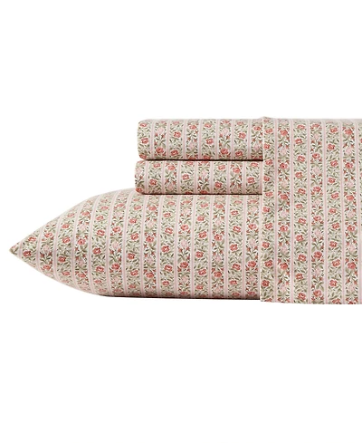 Laura Ashley 200-Thread Cotton 3 -Pc. Sheet Set, Twin Xl