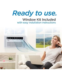 Black+Decker 12,000 Btu Inverter Window Air Conditioner Units for Up To 550 Sq. Ft., Energy Star Rated with Remote Control