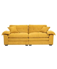 Streamdale Chenille Loveseat & Recliner with Pillows