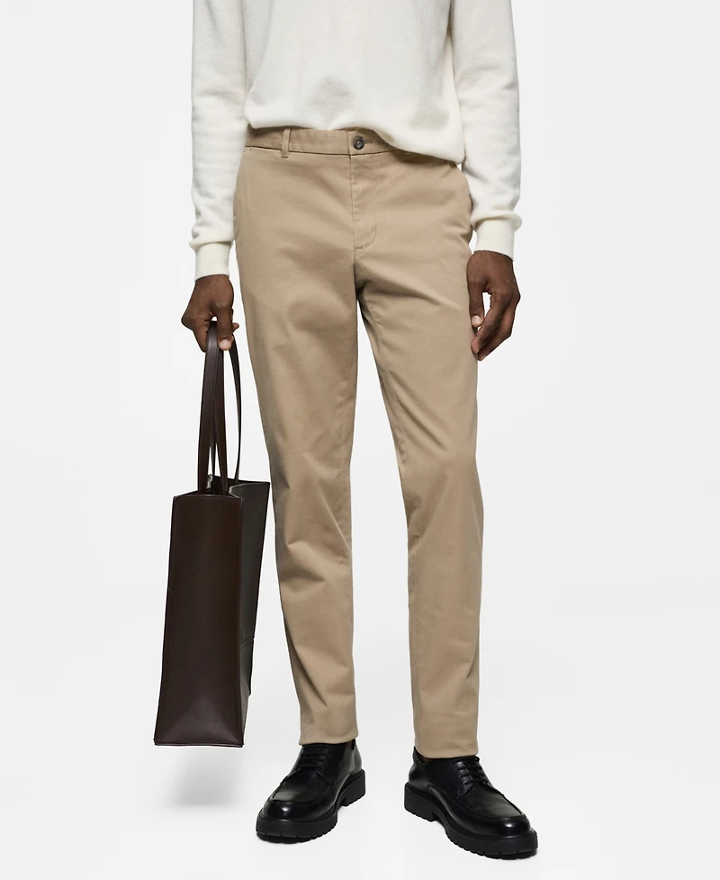 Mango Men's Slim-Fit Serge Chino Trousers