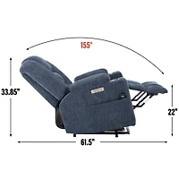 Streamdale Power Lift Recliner with Massage, Heat, and Usb Ports