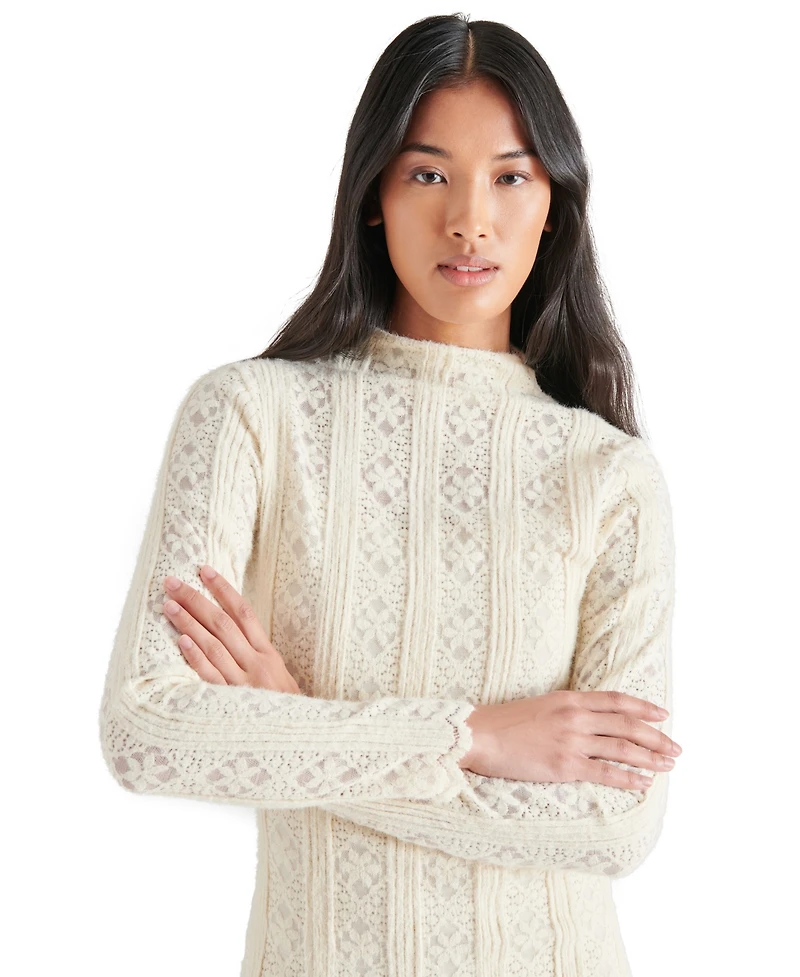 Steve Madden Women's Nafia Mock Neck Mini Dress