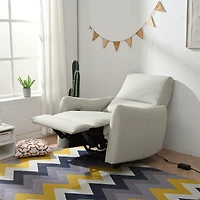 Streamdale Compact Power Recliner for Small Spaces (Light Gray)