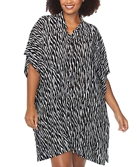 Raisins Curve Trendy Plus Size Vacay Printed Cover-Up