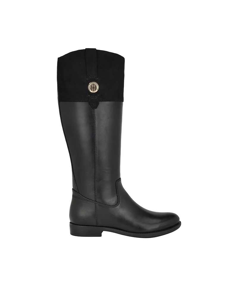 Tommy Hilfiger Women's Shano Riding Style Round Toe Boots