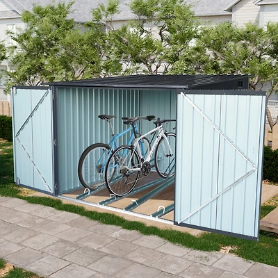 Streamdale Outdoor Steel Bike Shed (Black)