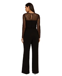 Adrianna Women's Sequin-Mesh Wide-Leg Jumpsuit