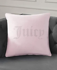 Juicy Couture Rhinestone Logo Decorative Pillow, 20" x 20"