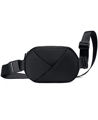 Lux & Nyx Origami Belt Bag Sling - Black Ultra Satin Nylon Convertible Belt, Sling, Crossbody Daily Travel