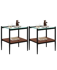 Streamdale Modern 3-Piece Glass Coffee Table Set