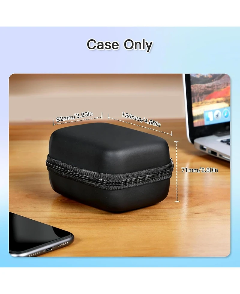 Polono Genuine Label Printer Case Compatible with P31S and L1-a Label Maker, Hard Carry Label Printer Case for Labeler Makers (Case Only)