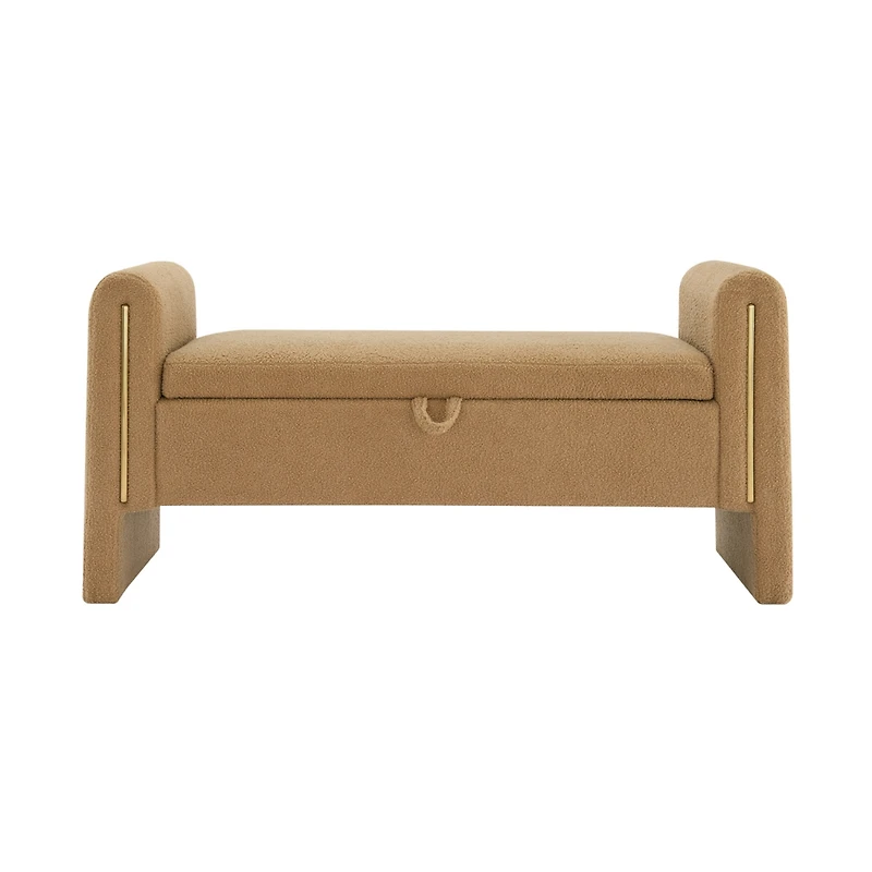 Streamdale Modern Teddy End Bench with Arms & Storage