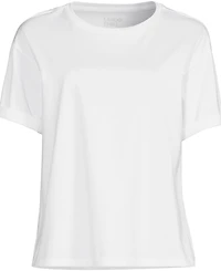 Lands' End Plus Oversized Supima Short Sleeve Crew Neck T-Shirt