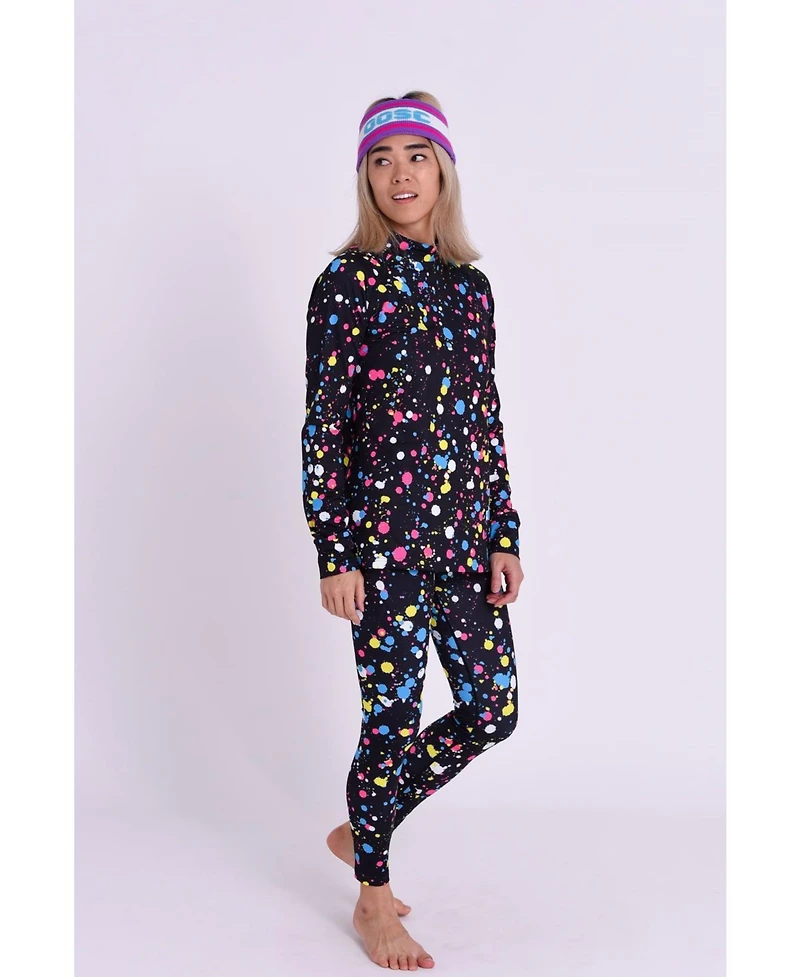 Oosc Clothing Women's Baselayer Top - Catalina Wine Mixer